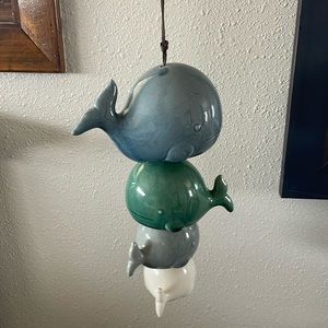 Ceramic Hanging Whales